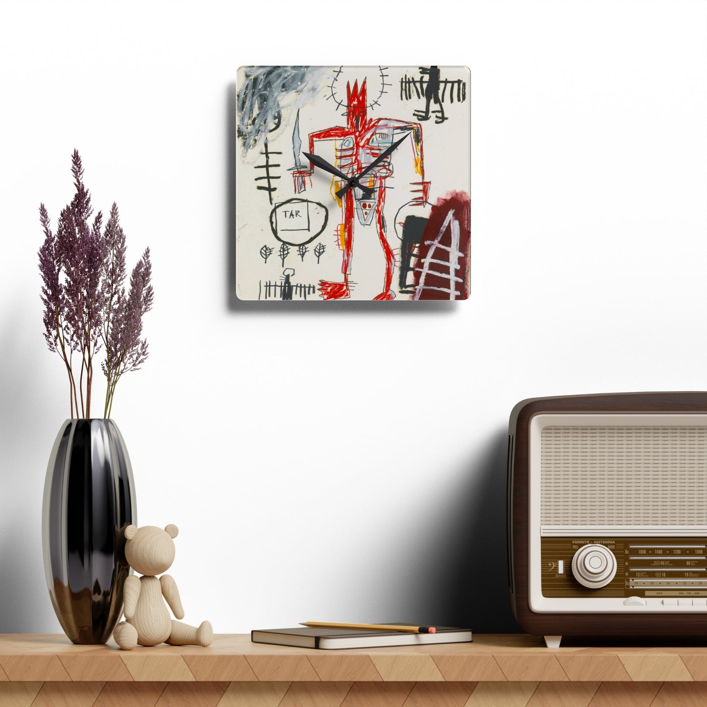 Jean-Michel Basquiat "Untitled" Artwork Acrylic Wall Clock