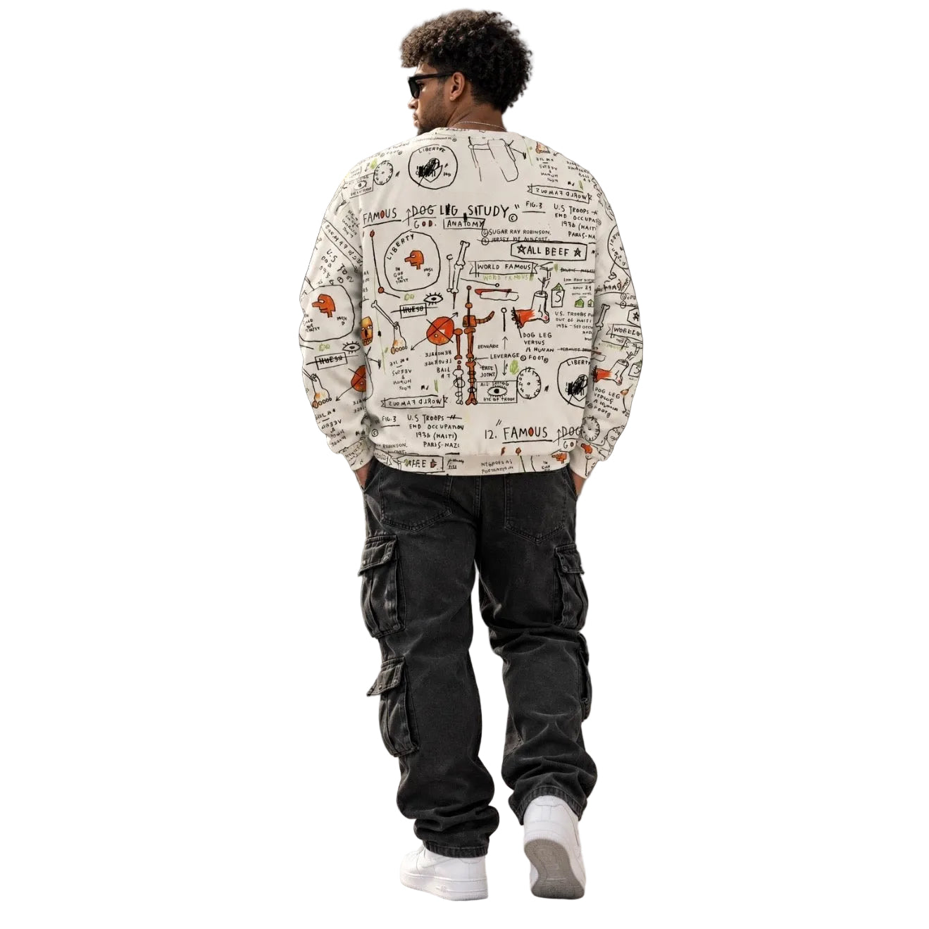 Graffiti Artwork Printed Premium Streetwear Crewneck Sweatshirt