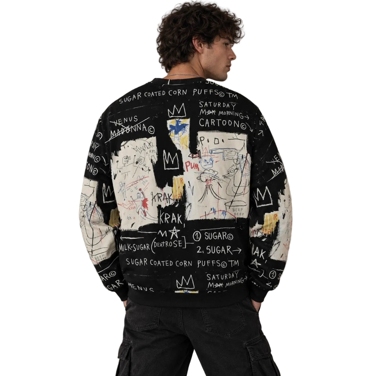 Graffiti Artwork Printed Premium Streetwear Crewneck Sweatshirt