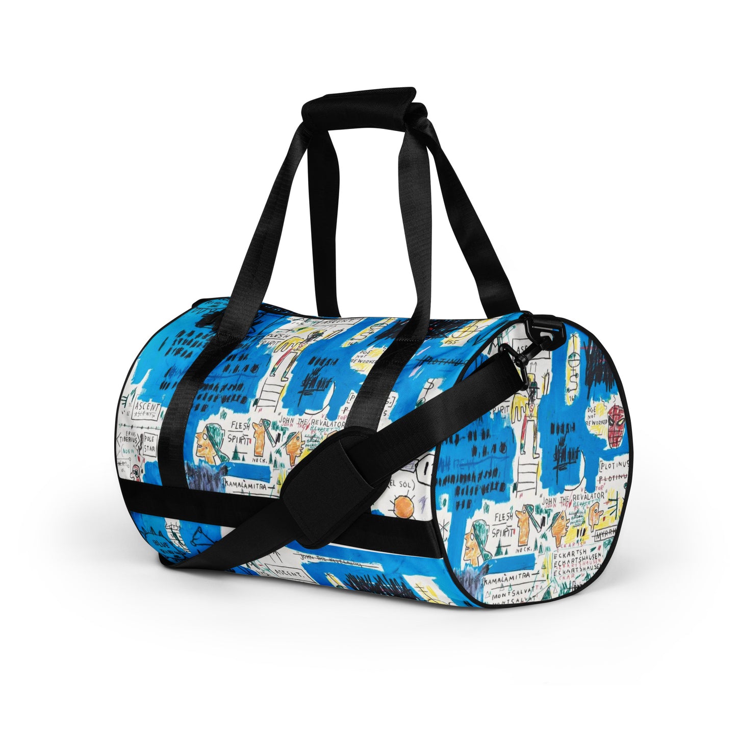 Jean-Michel Basquiat "Ascent" Artwork Gym Bag