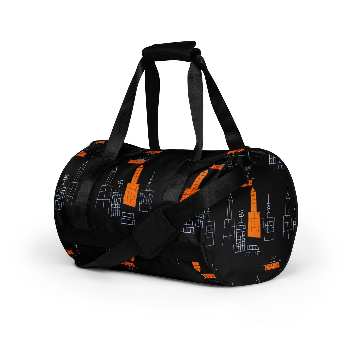 Jean-Michel Basquiat "Mecca" Artwork Gym Bag