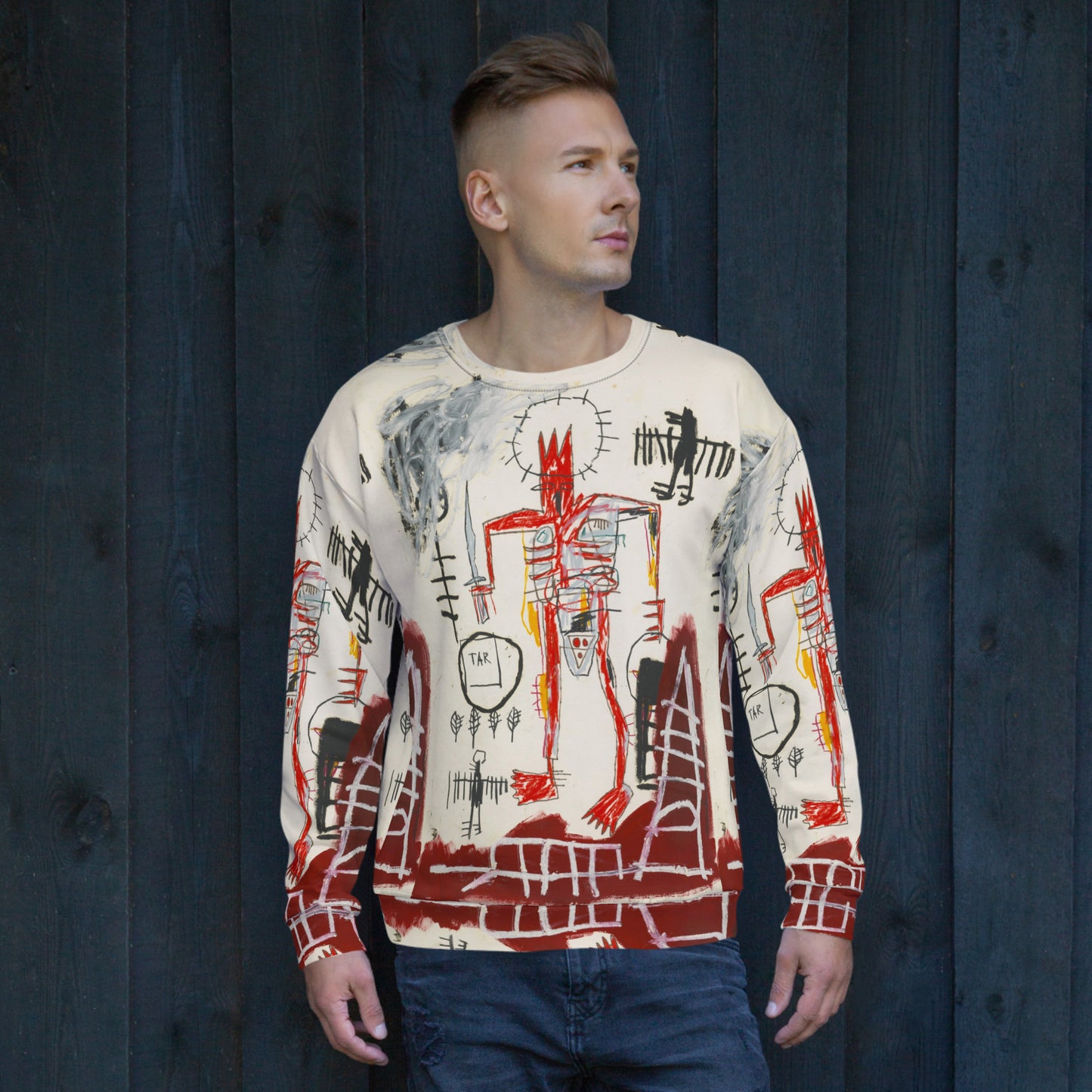 Graffiti Artwork Printed Premium Streetwear Crewneck Sweatshirt