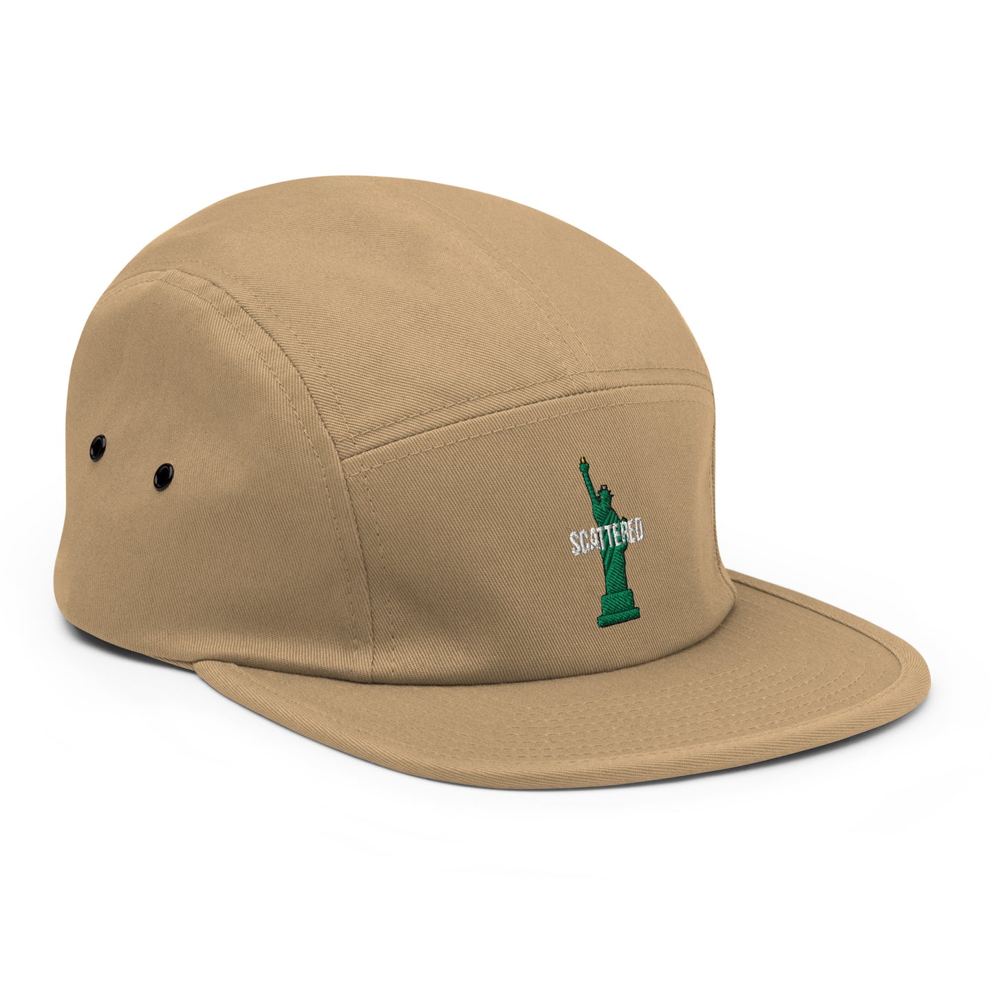 Scattered 2021 Statue of Liberty Logo Embroidered Five Panel Cap