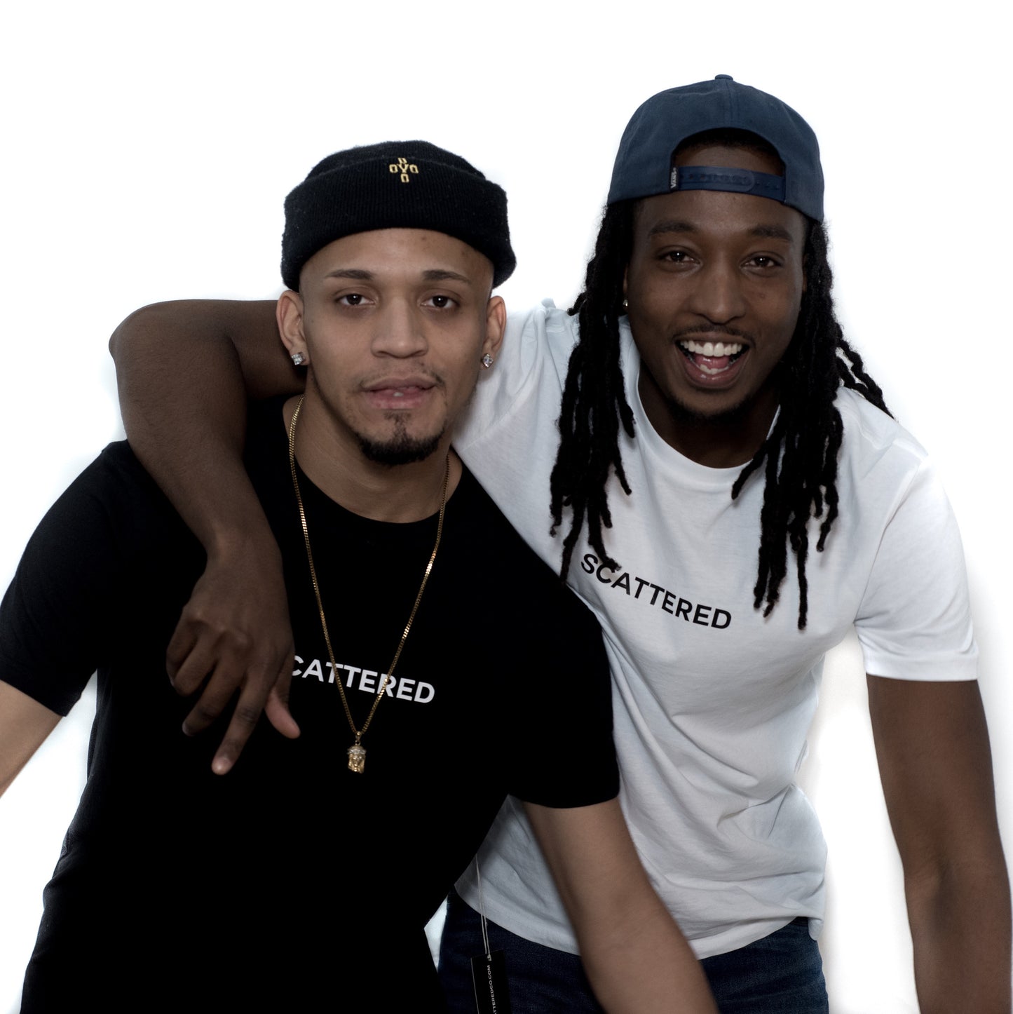 Streetwear-White Hand Sewn Logo Tee-Shirts-Scattered, LLC