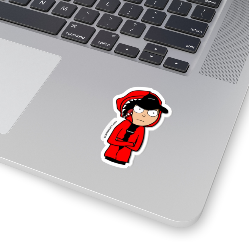 Streetwear-Scattered Morty Sticker-Sticker-Scattered, LLC