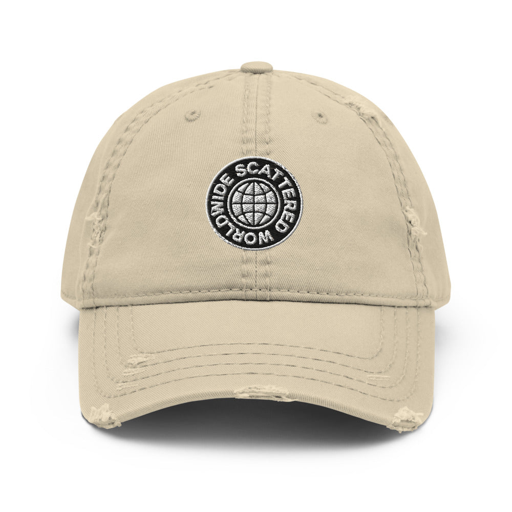 Distressed Worldwide Dad Hat