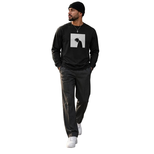 Jesus Christ Crown of Thorns Premium Long Sleeve Shirt