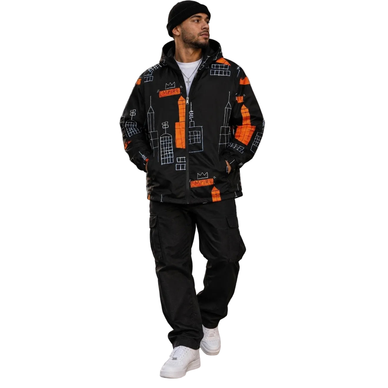 Graffiti Artwork Printed Premium Streetwear Windbreaker Jacket