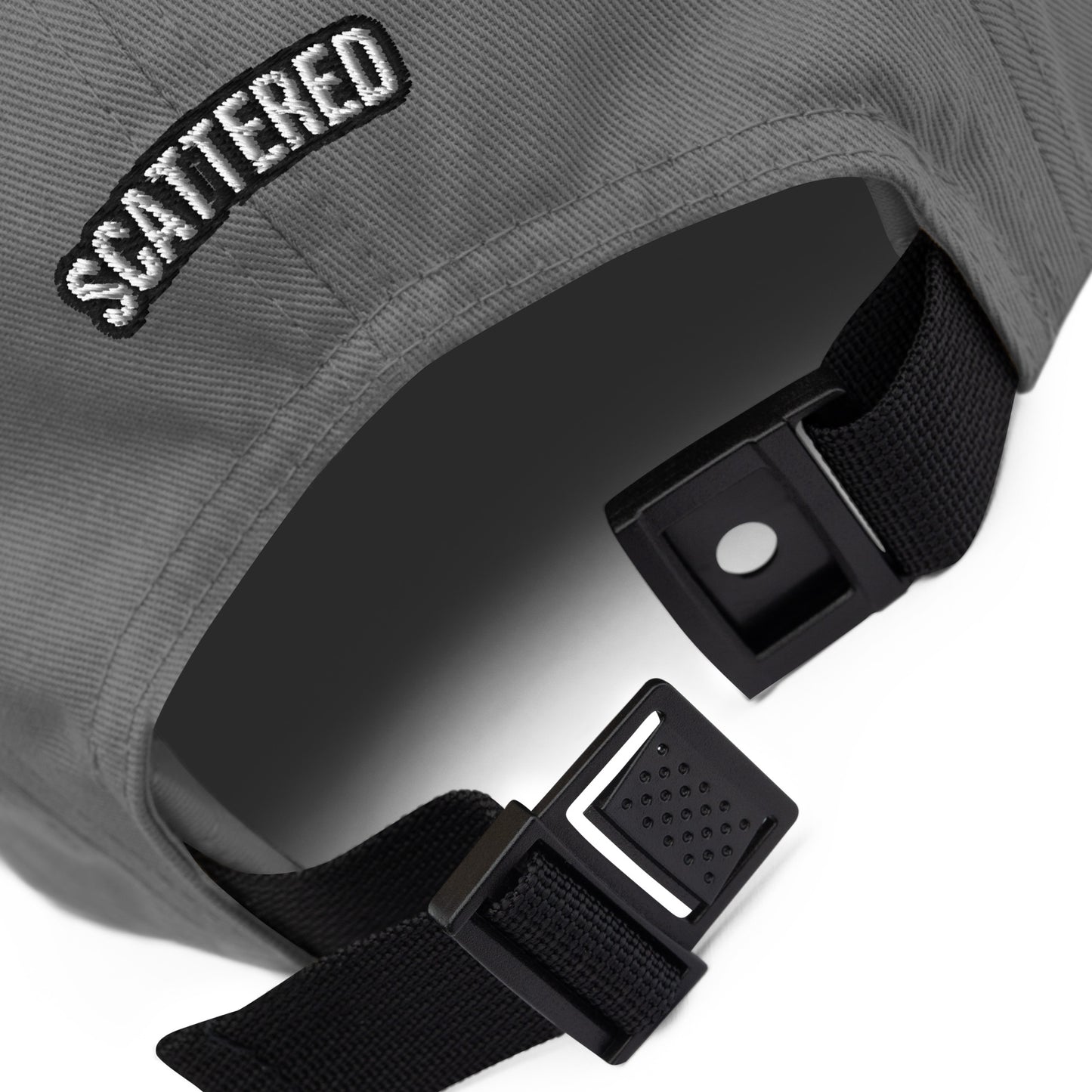 New York Apple Logo Embroidered Grey Five Panel Hat Scattered Streetwear