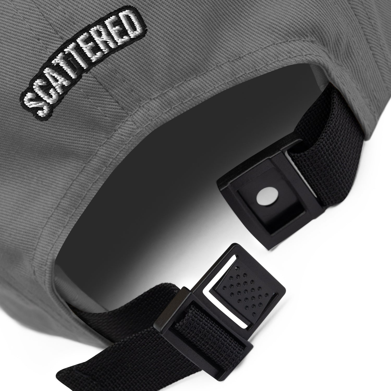 New York Apple Logo Embroidered Grey Five Panel Hat Scattered Streetwear