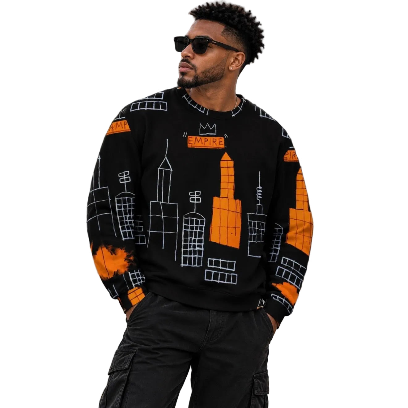 Graffiti Artwork Printed Premium Streetwear Crewneck Sweatshirt
