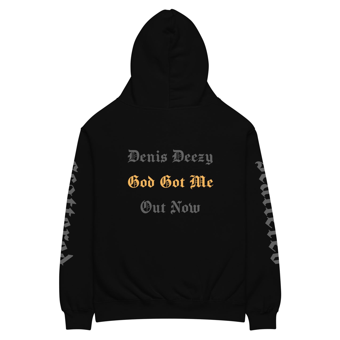 God Got Me - Single DTF Printed Premium Black Streetwear Hoodie by Denis Deezy