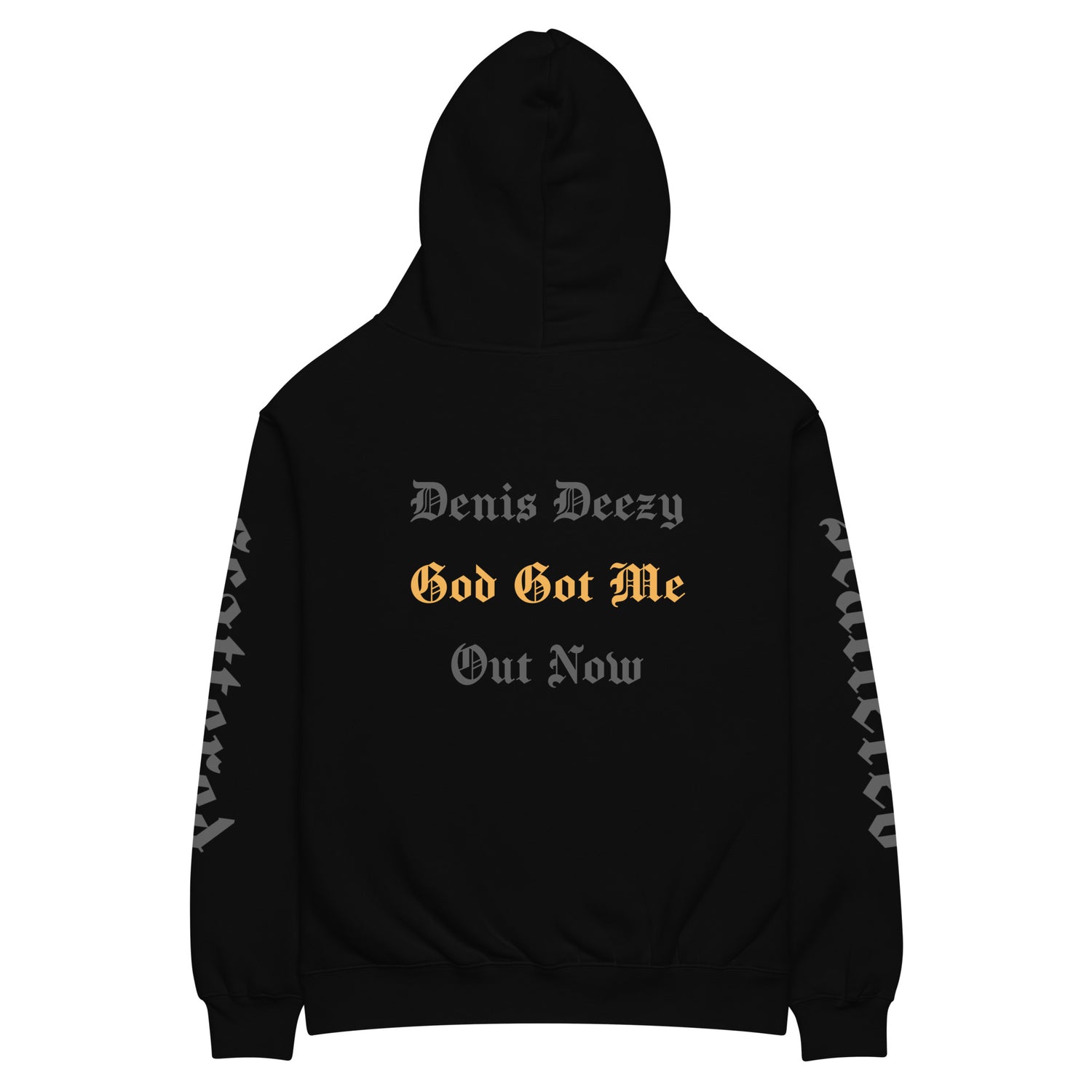 God Got Me - Single DTF Printed Premium Black Streetwear Hoodie by Denis Deezy