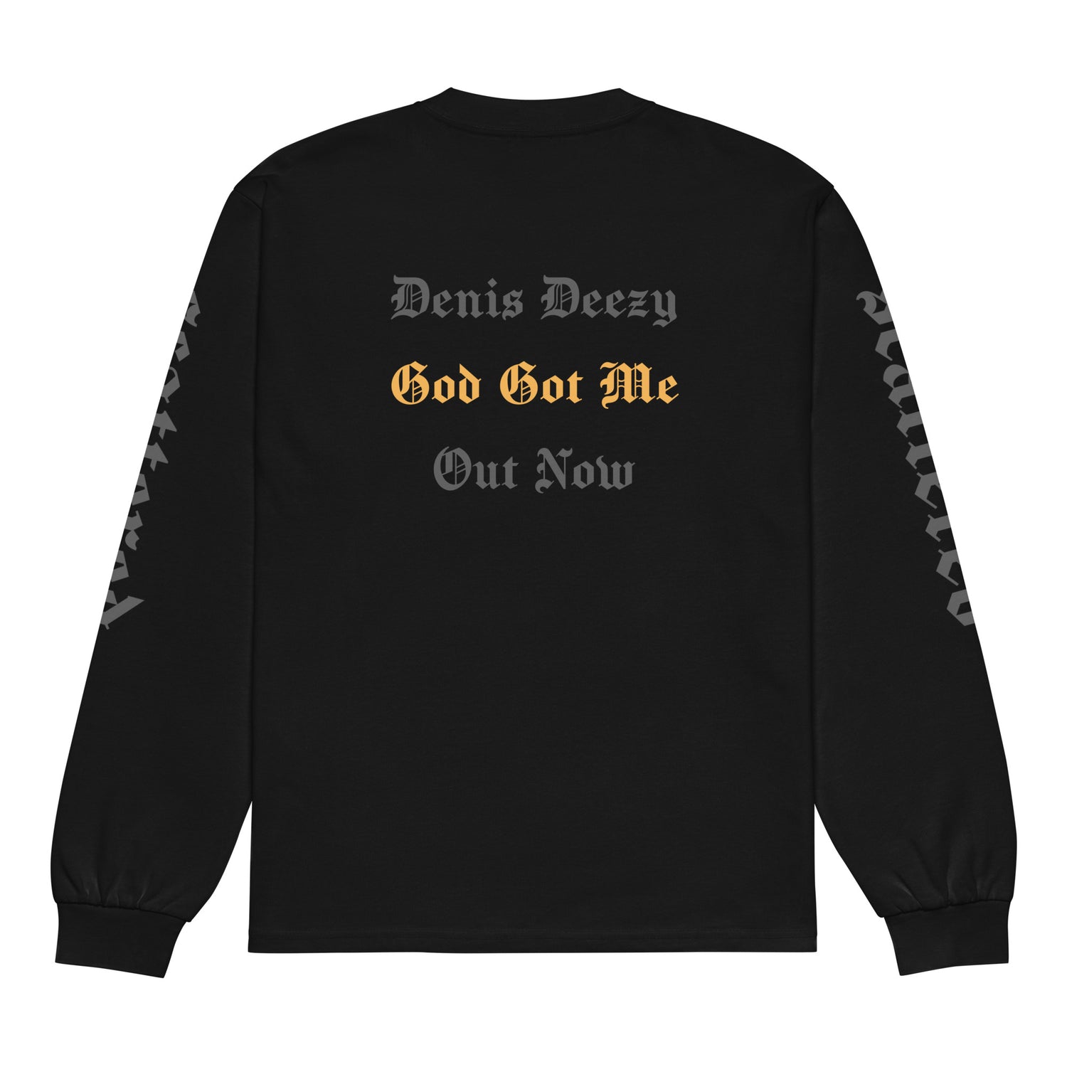 God Got Me - Single DTF Printed Premium Heavyweight Long Sleeve Shirt by Denis Deezy Scattered 
