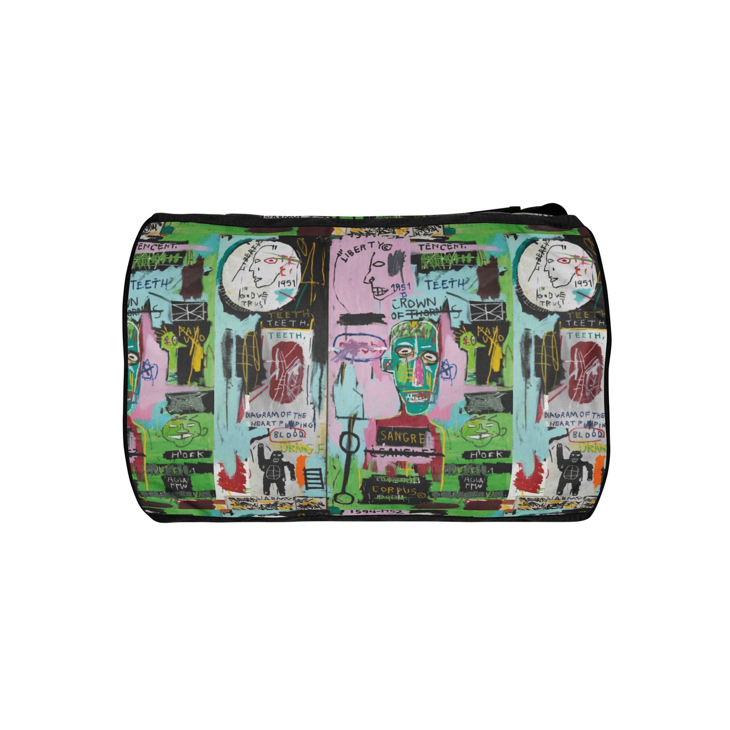 Jean-Michel Basquiat "in italian" Artwork Gym Bag