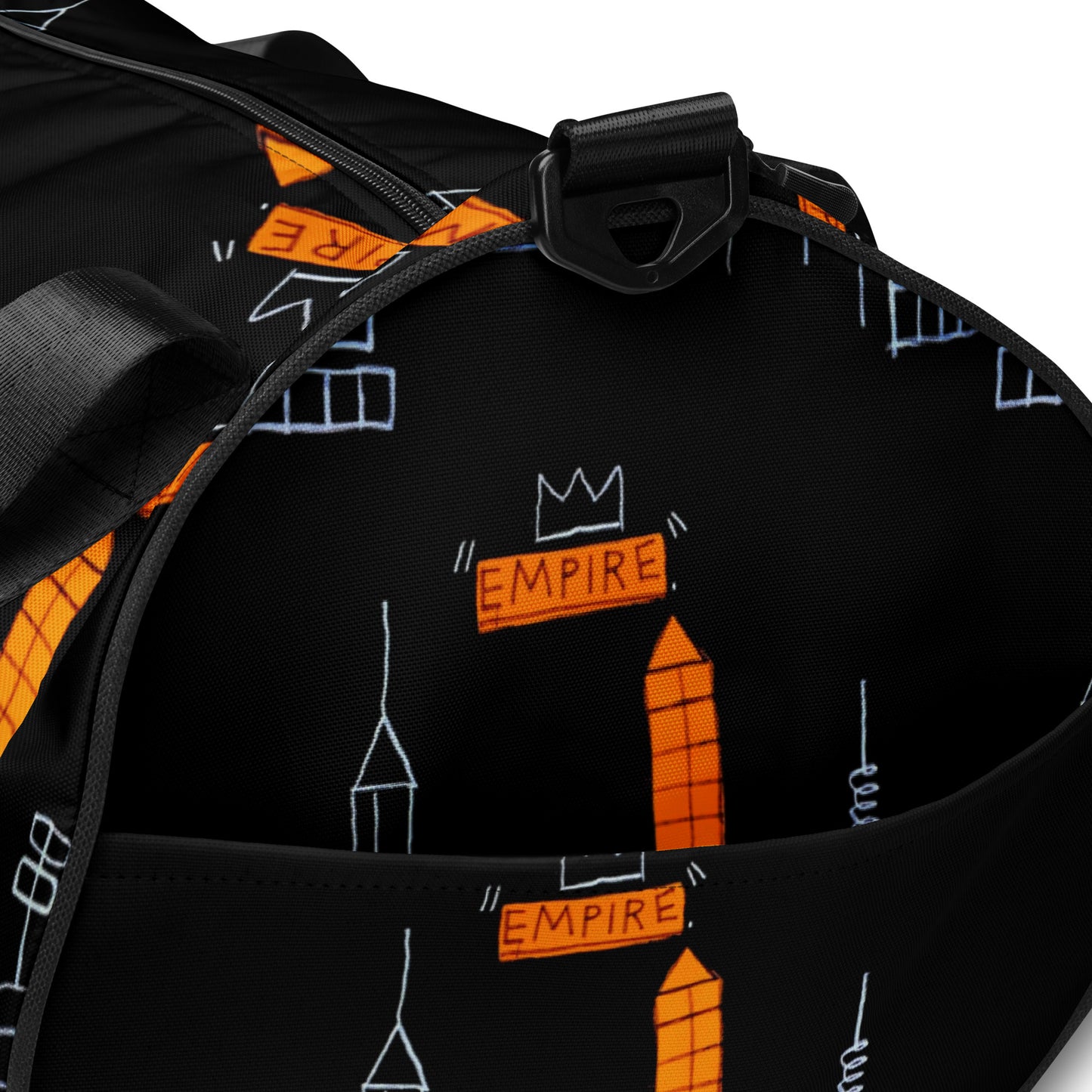 Jean-Michel Basquiat "Mecca" Artwork Gym Bag