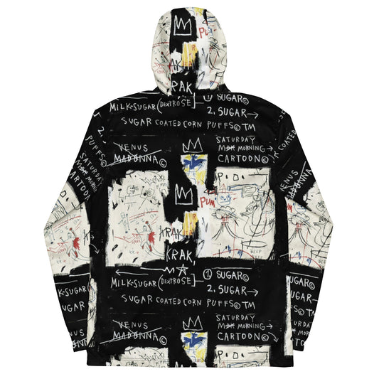 Jean-Michel Basquiat "A Panel of Experts" Artwork Printed Premium Windbreaker Jacket Scattered