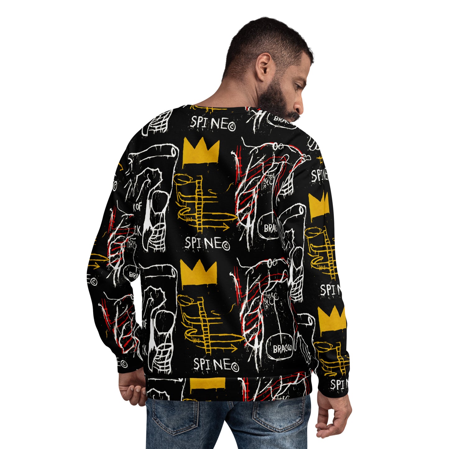 Graffiti Artwork Printed Premium Streetwear Crewneck Sweatshirt