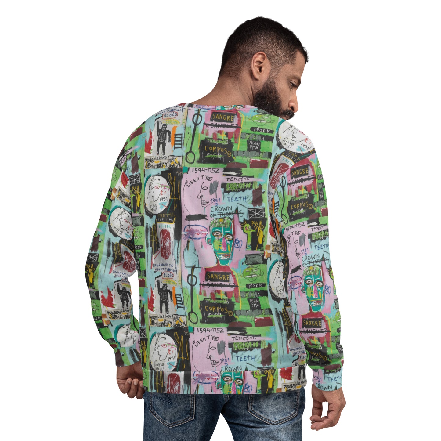 Graffiti Artwork Printed Premium Streetwear Crewneck Sweatshirt
