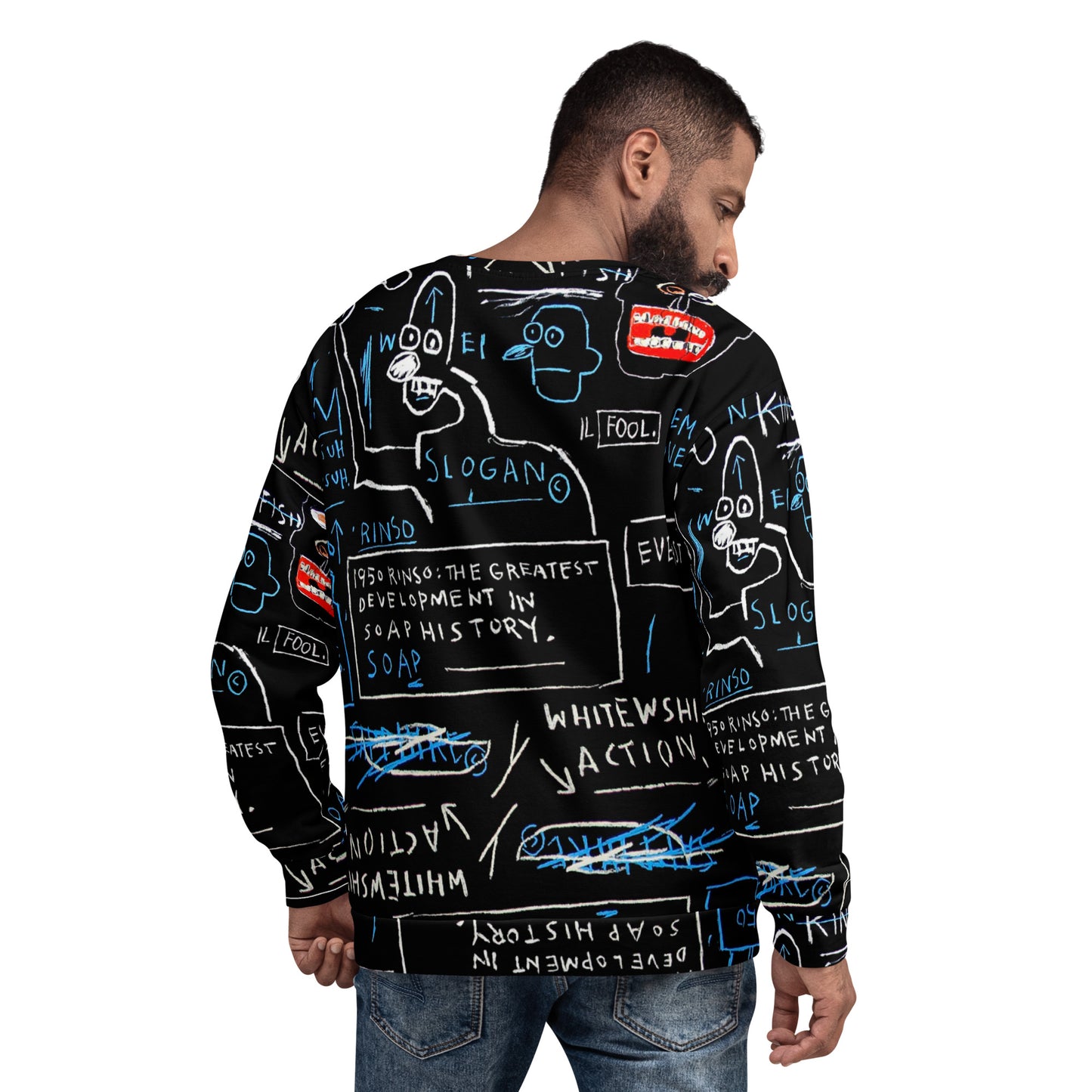 Graffiti Artwork Printed Premium Streetwear Crewneck Sweatshirt