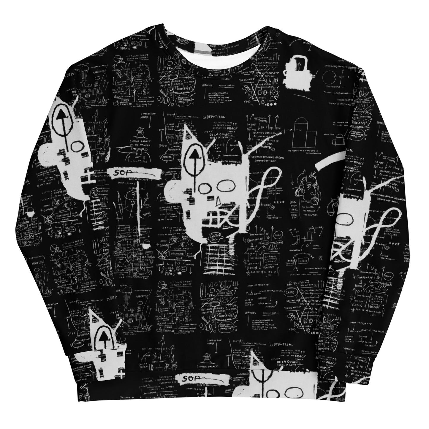 Graffiti Artwork Printed Premium Streetwear Crewneck Sweatshirt
