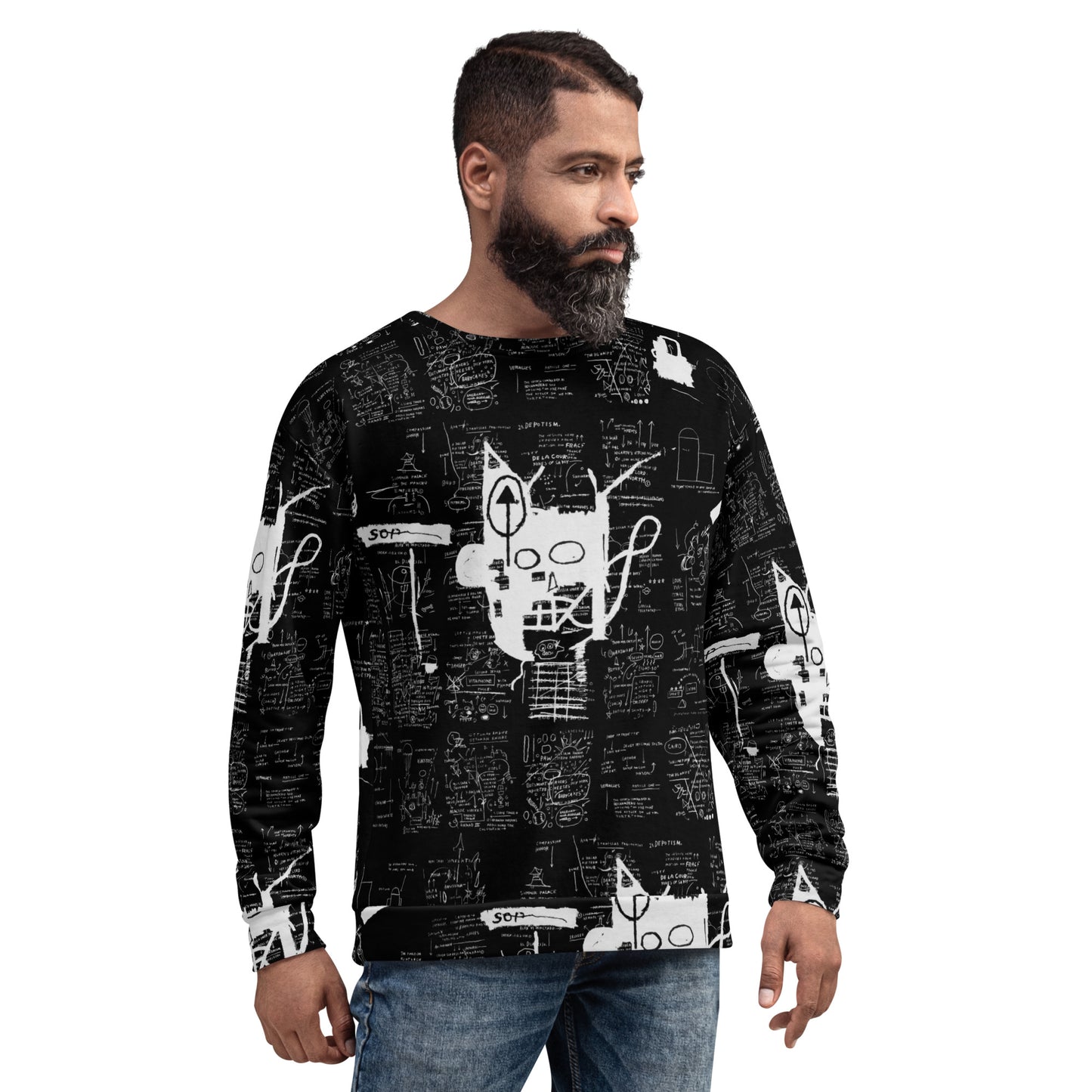 Graffiti Artwork Printed Premium Streetwear Crewneck Sweatshirt