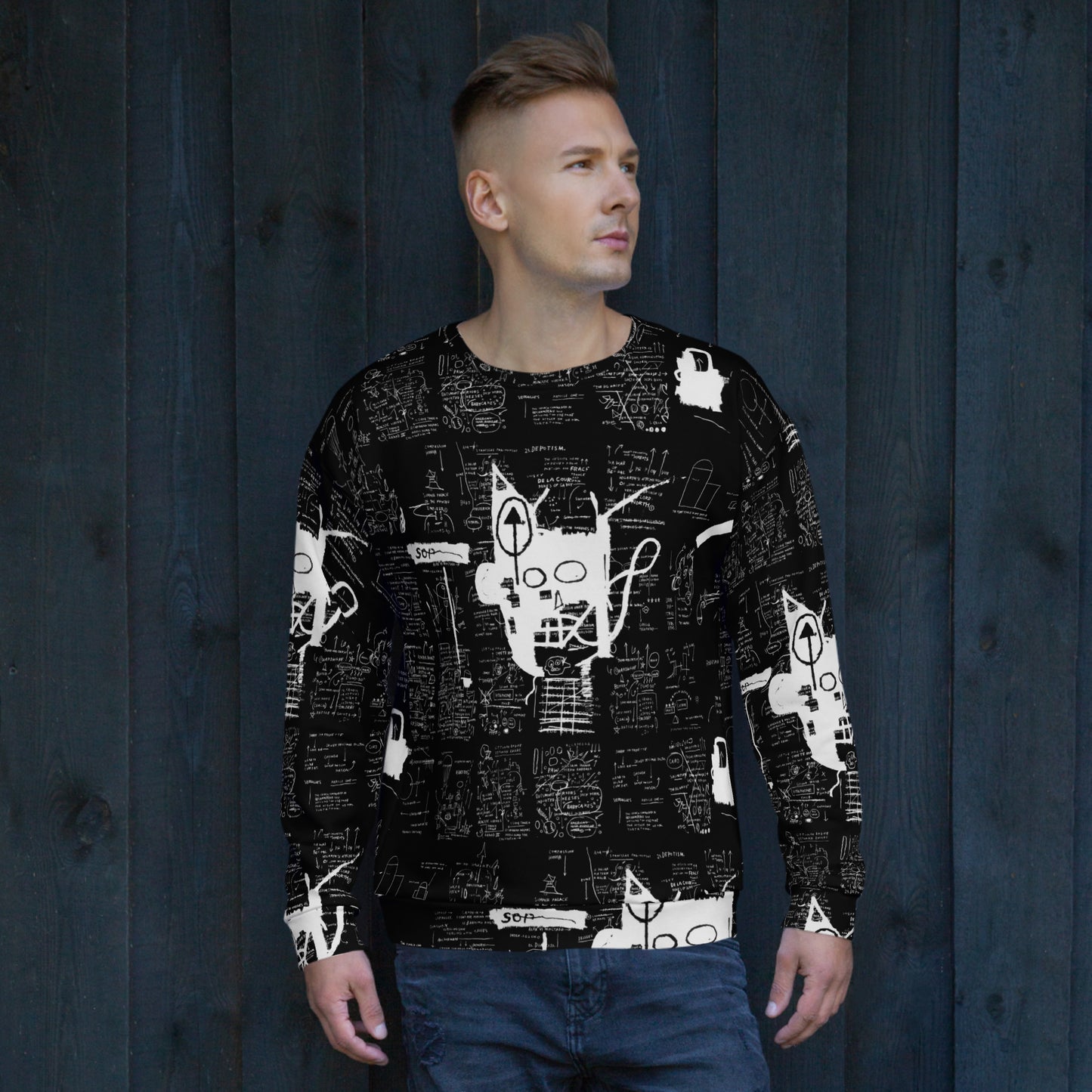 Graffiti Artwork Printed Premium Streetwear Crewneck Sweatshirt