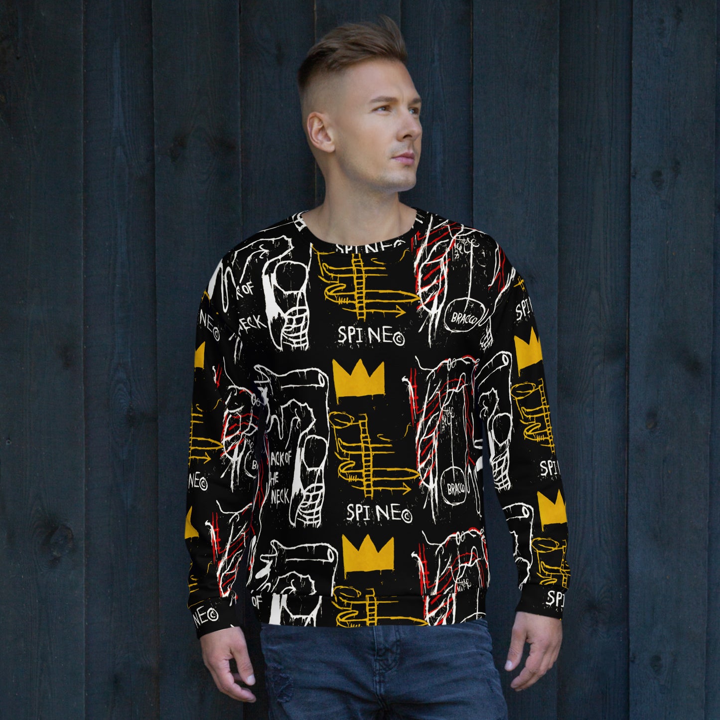 Graffiti Artwork Printed Premium Streetwear Crewneck Sweatshirt