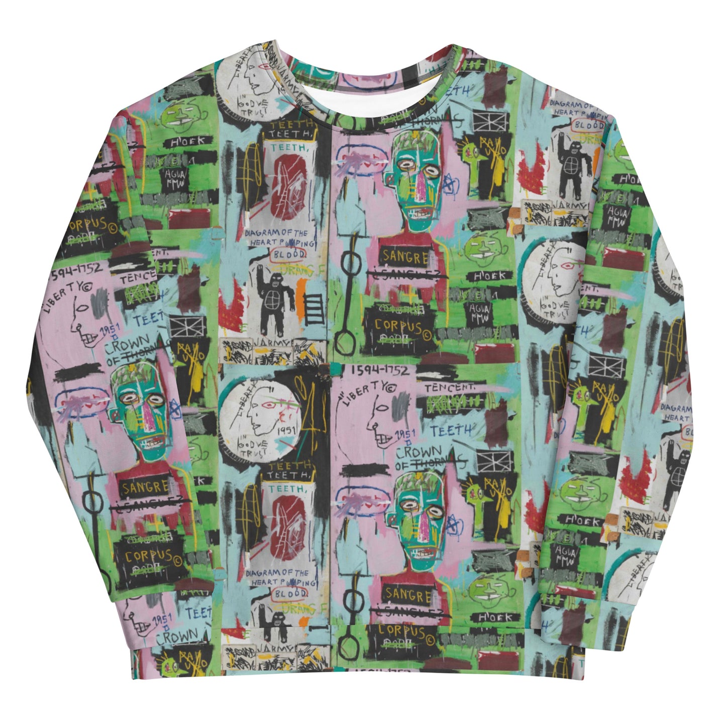 Graffiti Artwork Printed Premium Streetwear Crewneck Sweatshirt