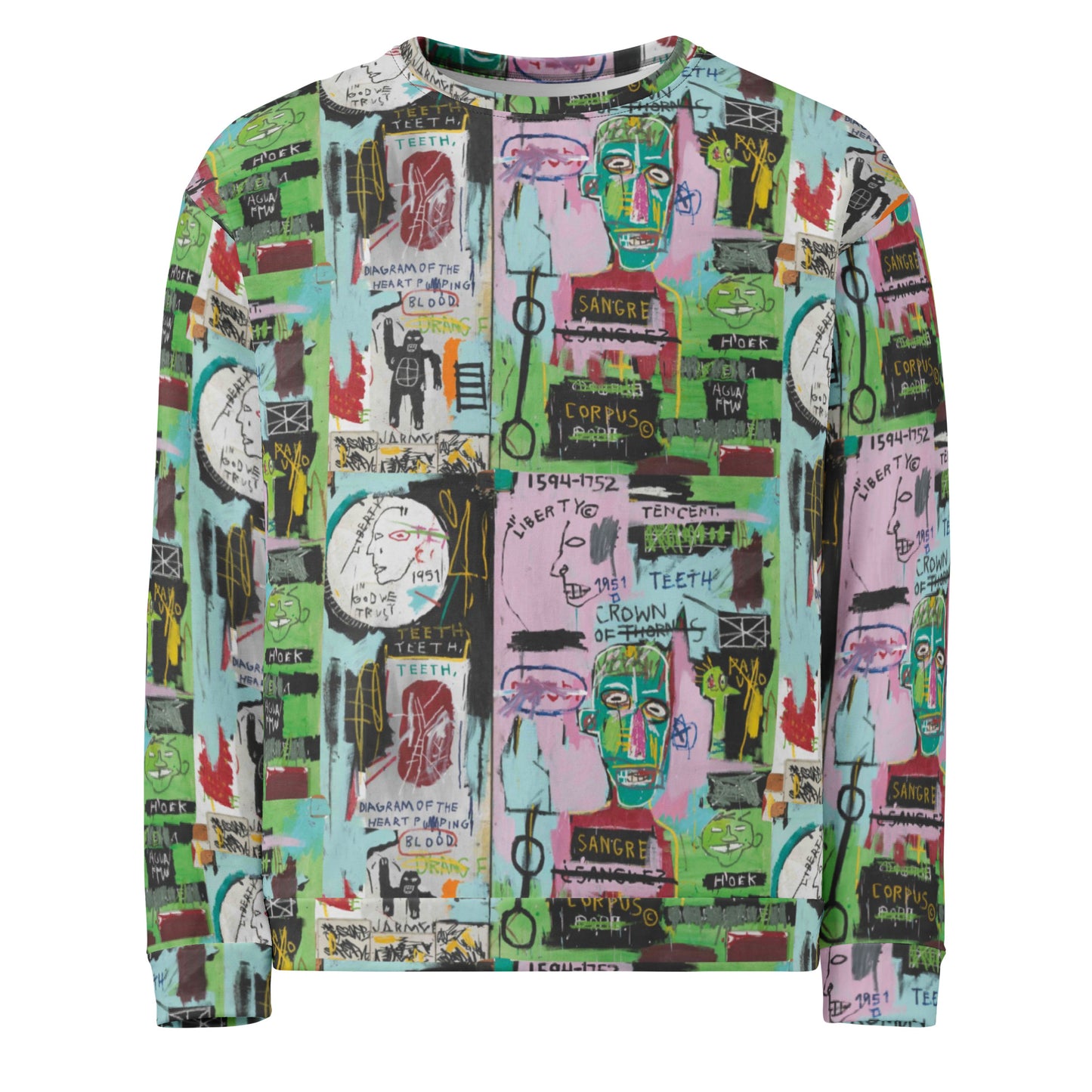 Graffiti Artwork Printed Premium Streetwear Crewneck Sweatshirt