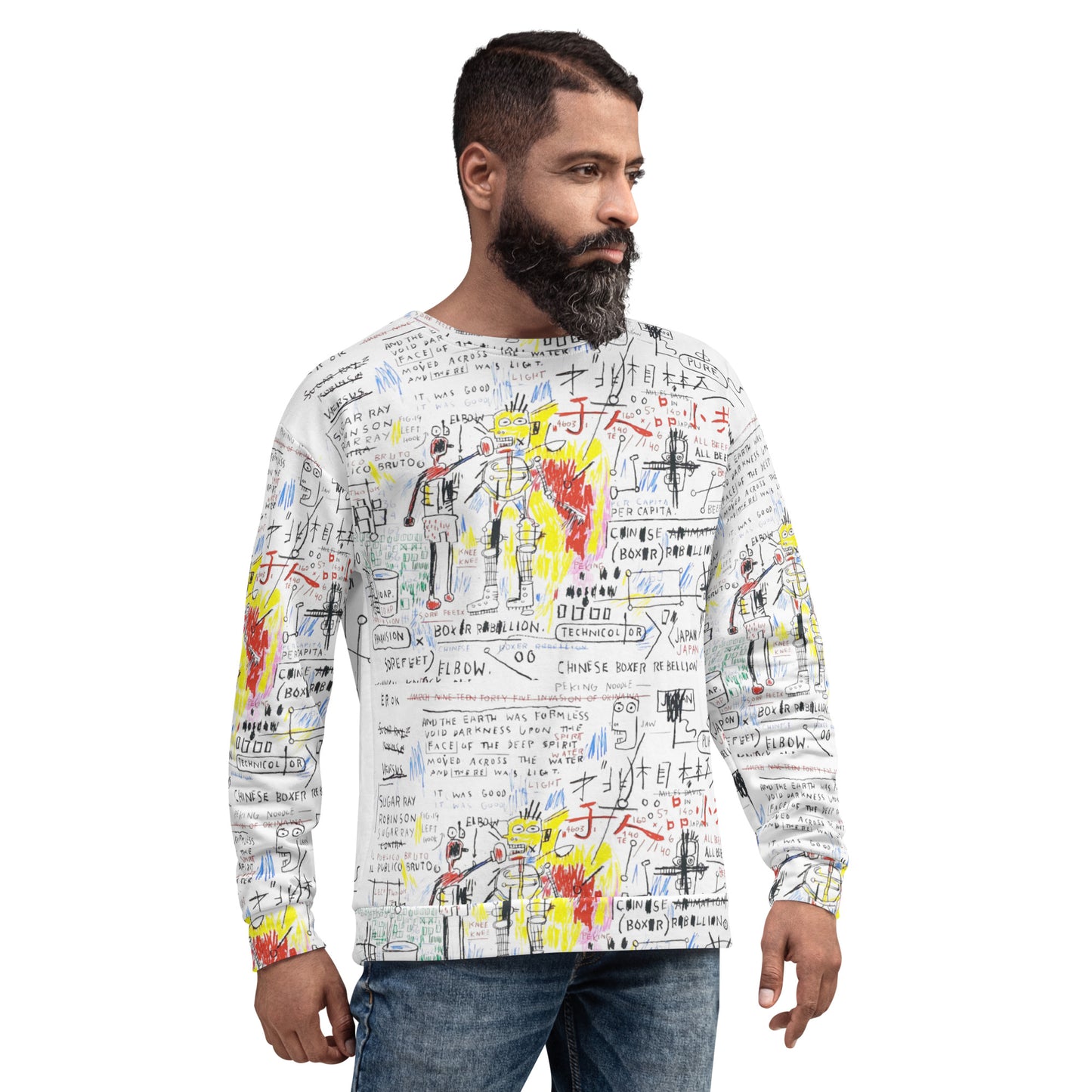 Graffiti Artwork Printed Premium Streetwear Crewneck Sweatshirt
