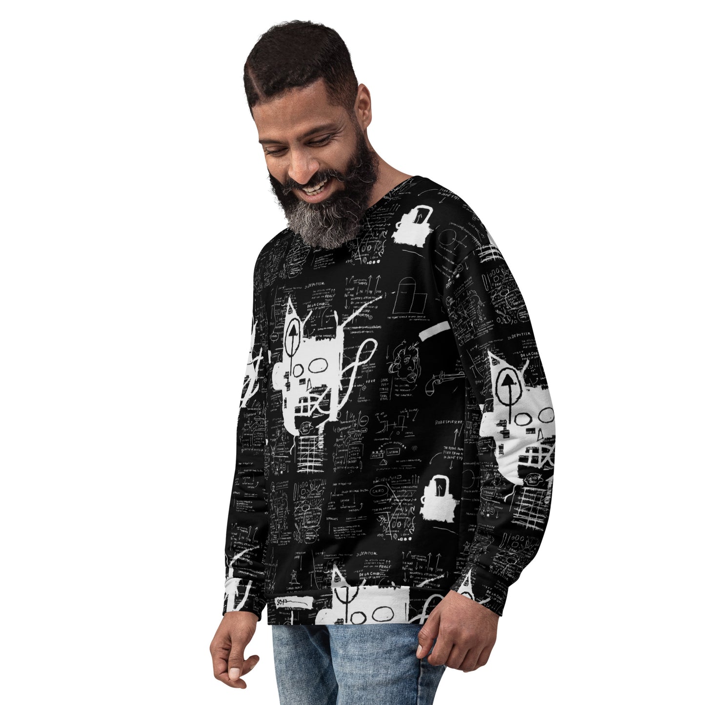 Graffiti Artwork Printed Premium Streetwear Crewneck Sweatshirt