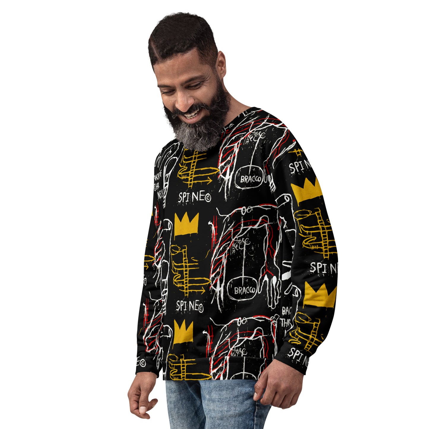 Graffiti Artwork Printed Premium Streetwear Crewneck Sweatshirt