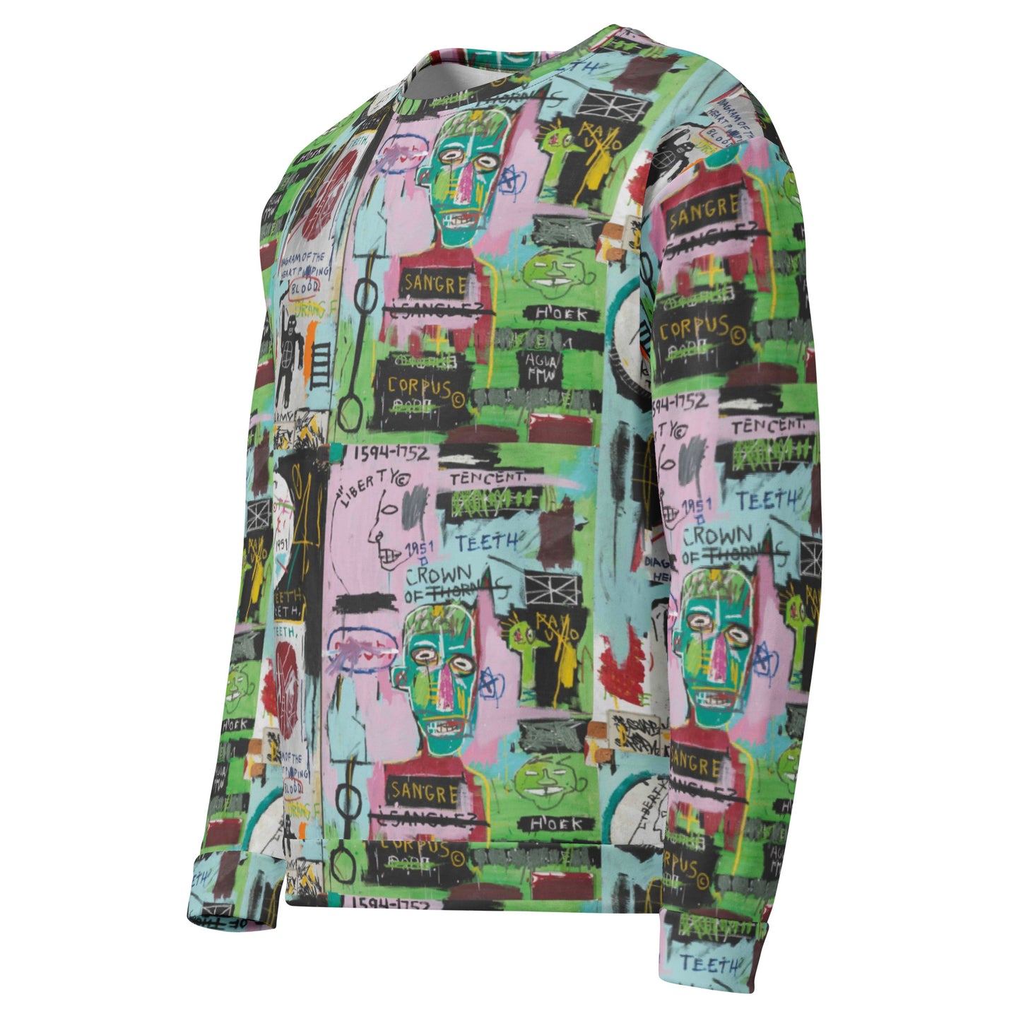 Graffiti Artwork Printed Premium Streetwear Crewneck Sweatshirt