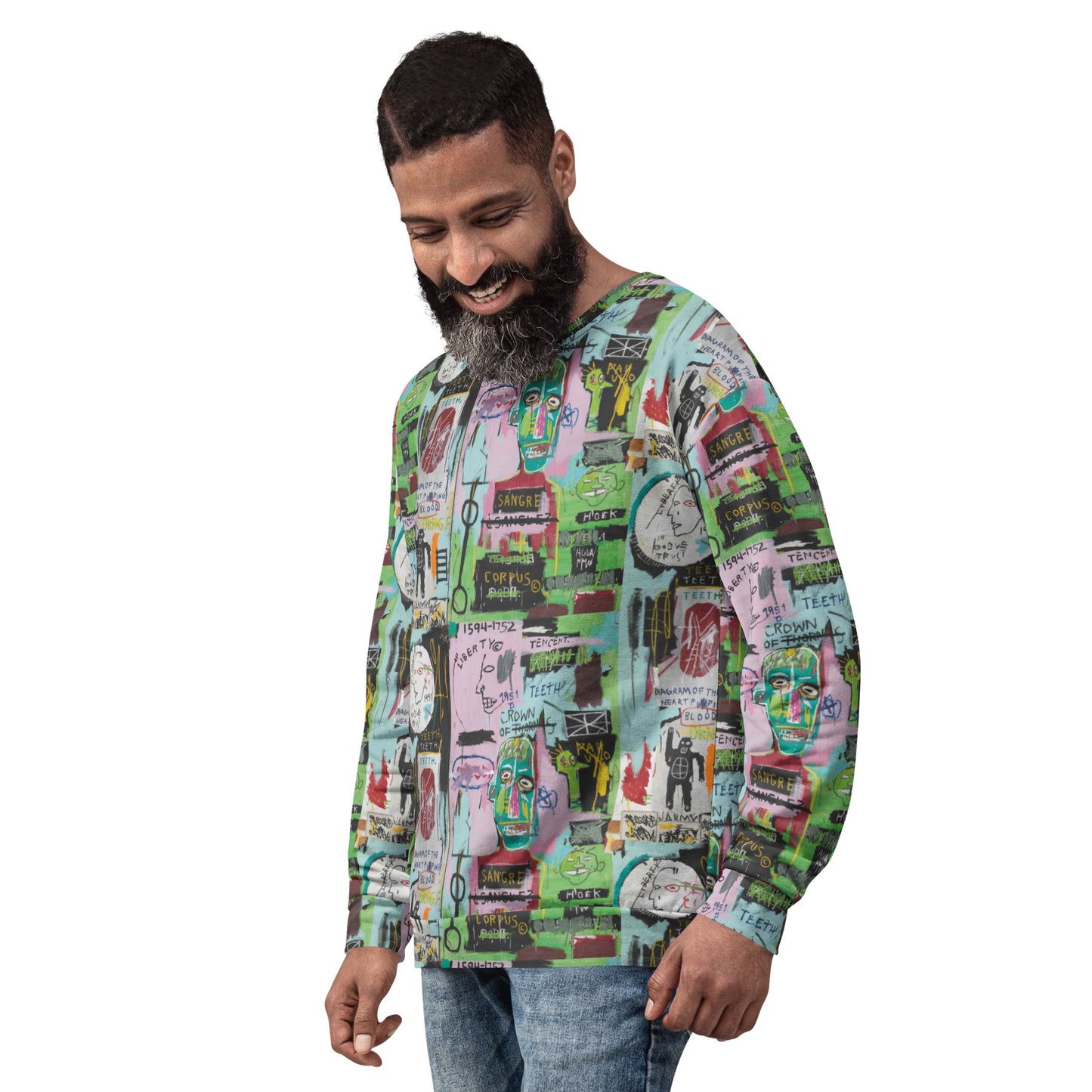 Graffiti Artwork Printed Premium Streetwear Crewneck Sweatshirt