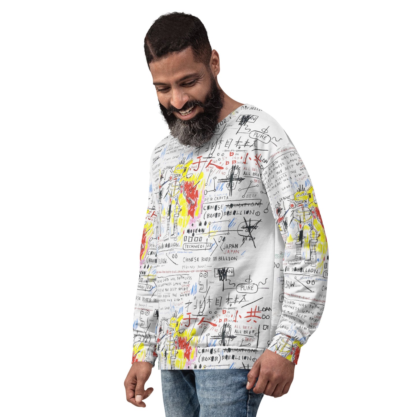 Graffiti Artwork Printed Premium Streetwear Crewneck Sweatshirt