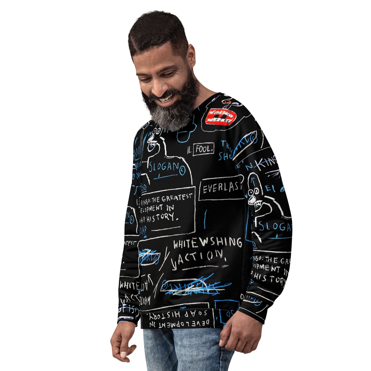 Graffiti Artwork Printed Premium Streetwear Crewneck Sweatshirt