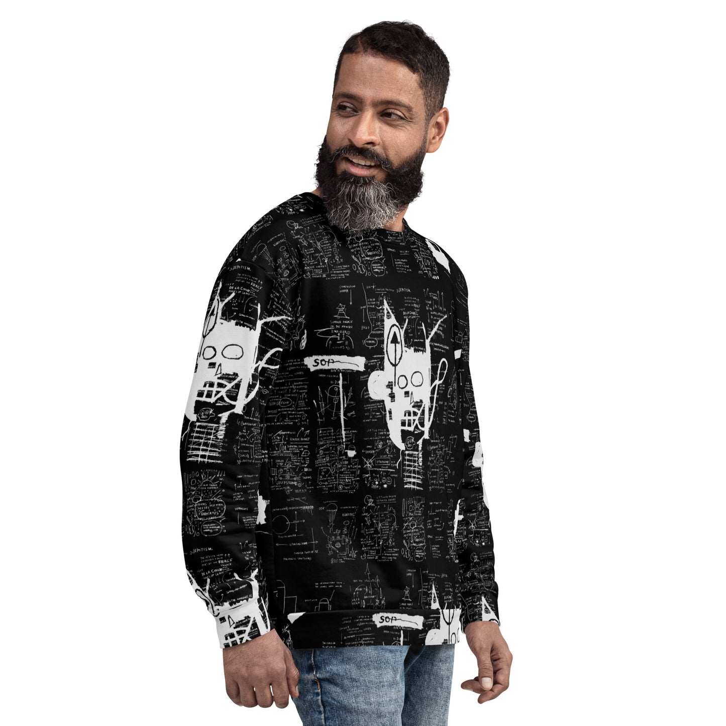 Graffiti Artwork Printed Premium Streetwear Crewneck Sweatshirt