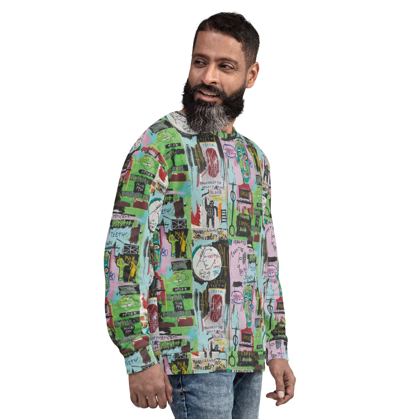 Graffiti Artwork Printed Premium Streetwear Crewneck Sweatshirt