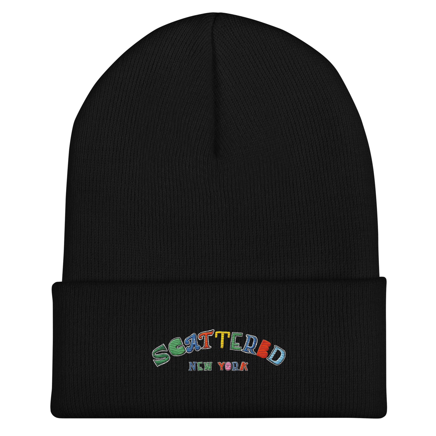 Scattered Van Cleef Style Logo Embroidered Cuffed Beanie