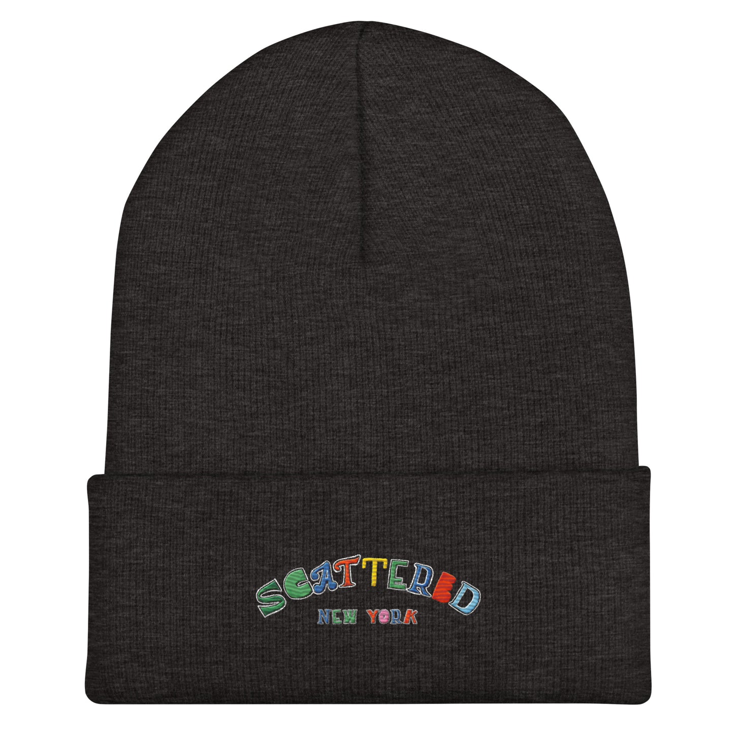 Scattered Van Cleef Style Logo Embroidered Cuffed Beanie