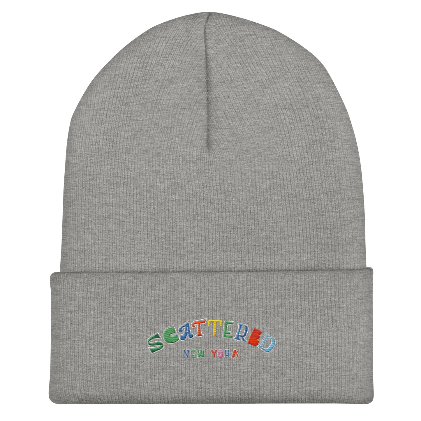 Scattered Van Cleef Style Logo Embroidered Cuffed Beanie