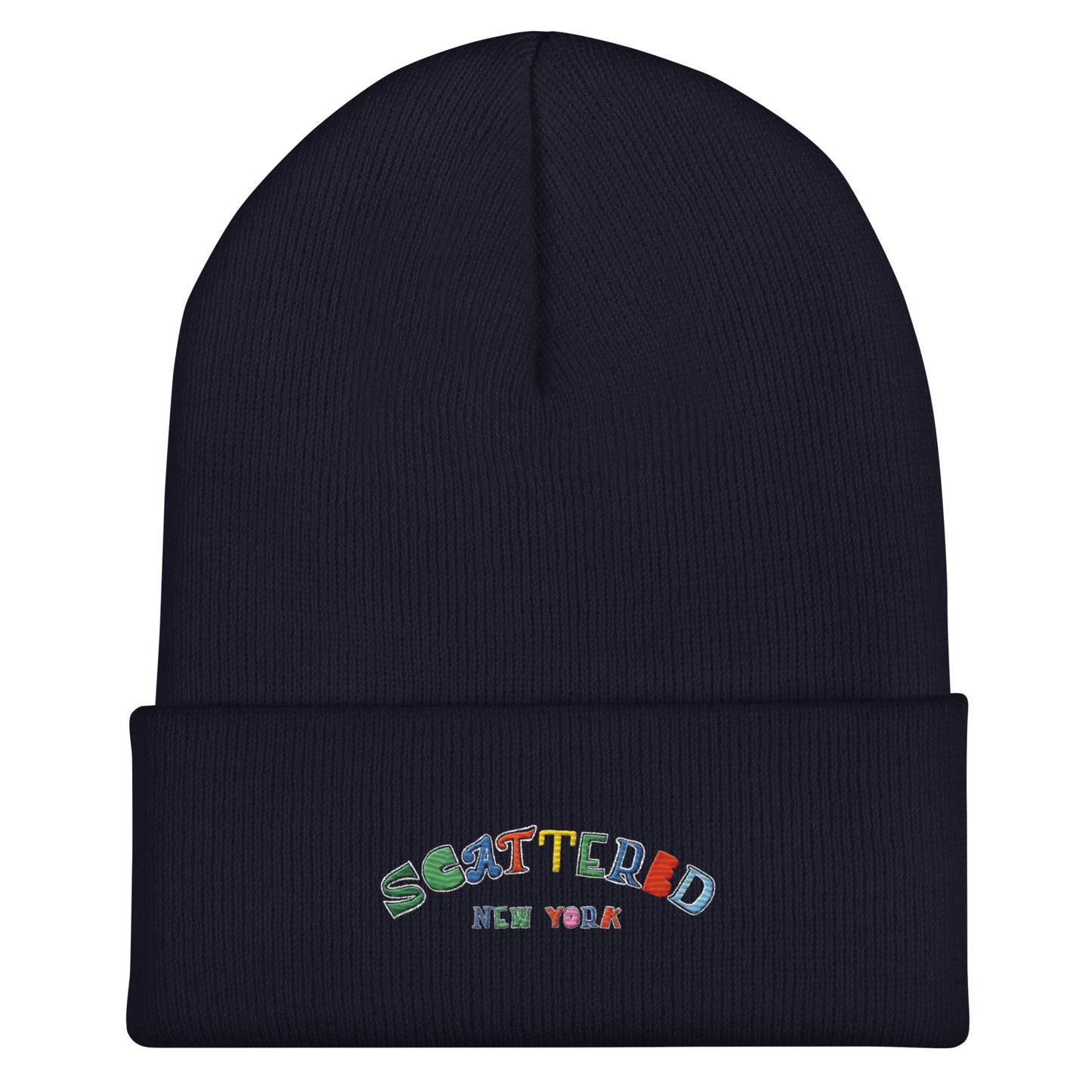 Scattered Van Cleef Style Logo Embroidered Cuffed Beanie