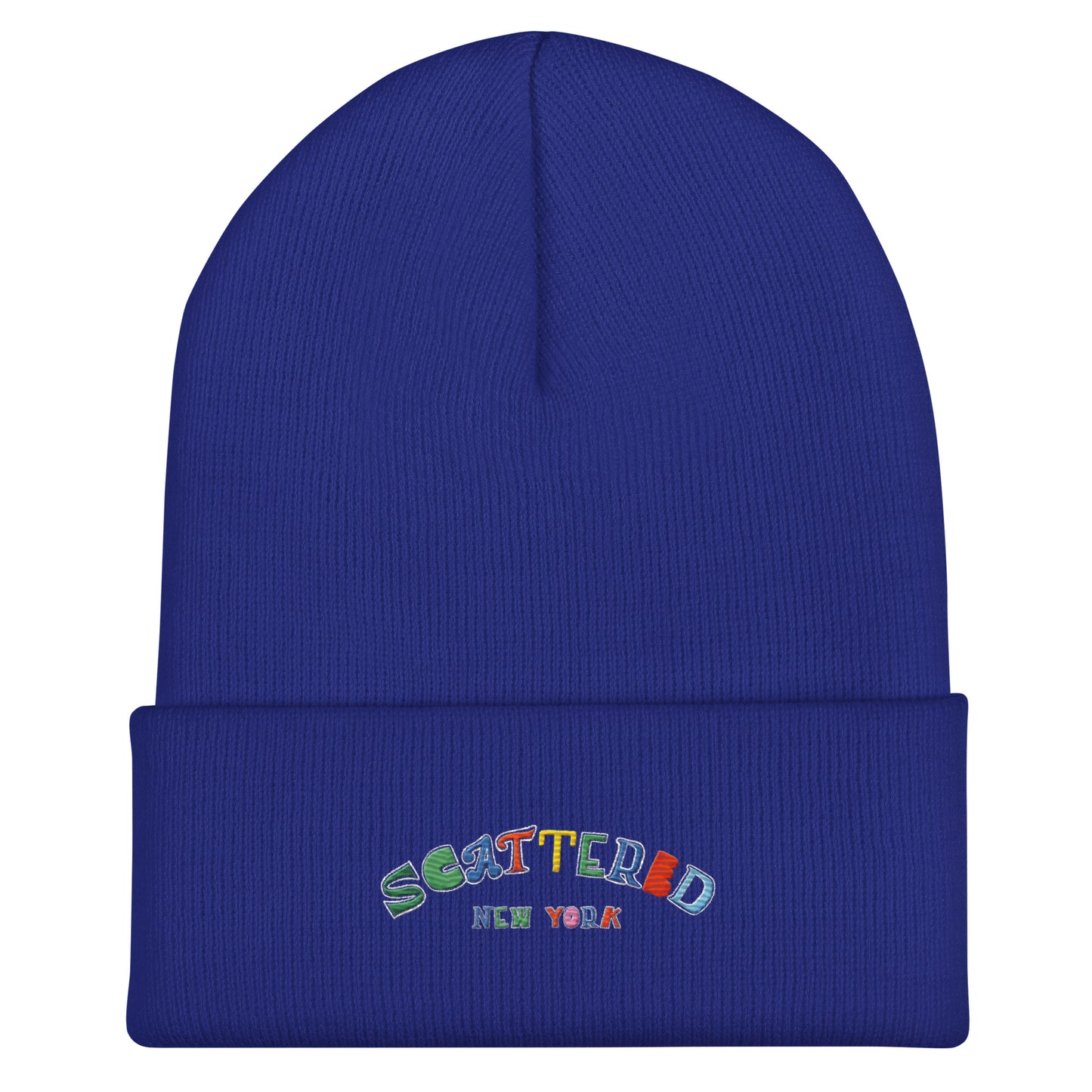 Scattered Van Cleef Style Logo Embroidered Cuffed Beanie