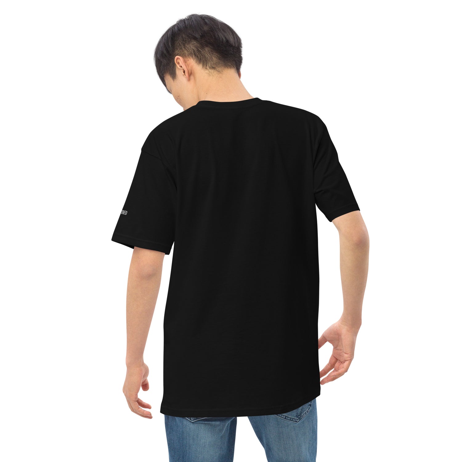 New York Apple Logo Embroidered Black T-Shirt Scattered Streetwear