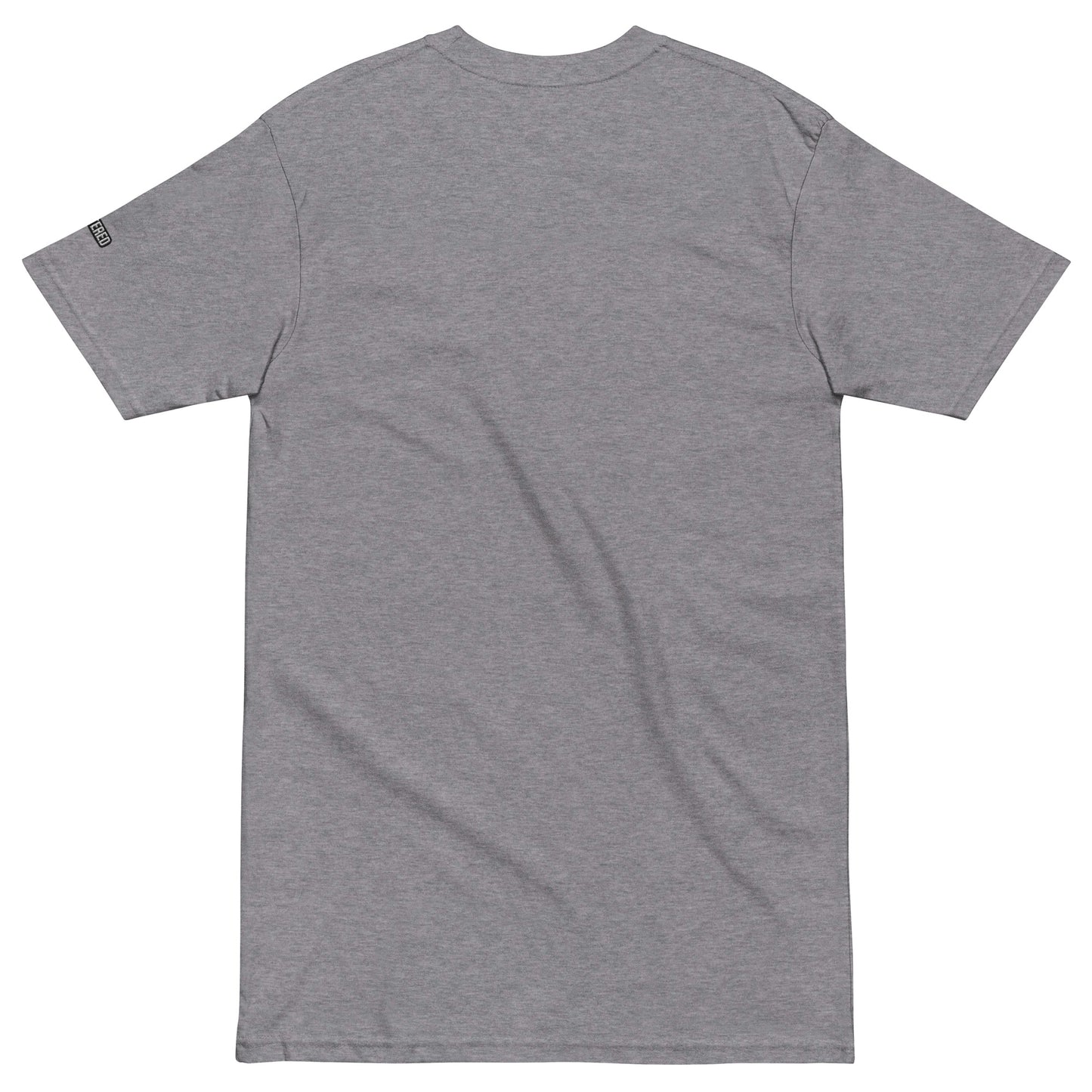 New York Apple Logo Embroidered Grey T-Shirt Scattered Streetwear