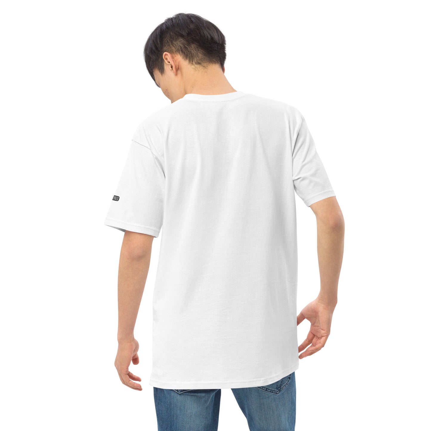 New York Apple Logo Embroidered White T-Shirt Scattered Streetwear