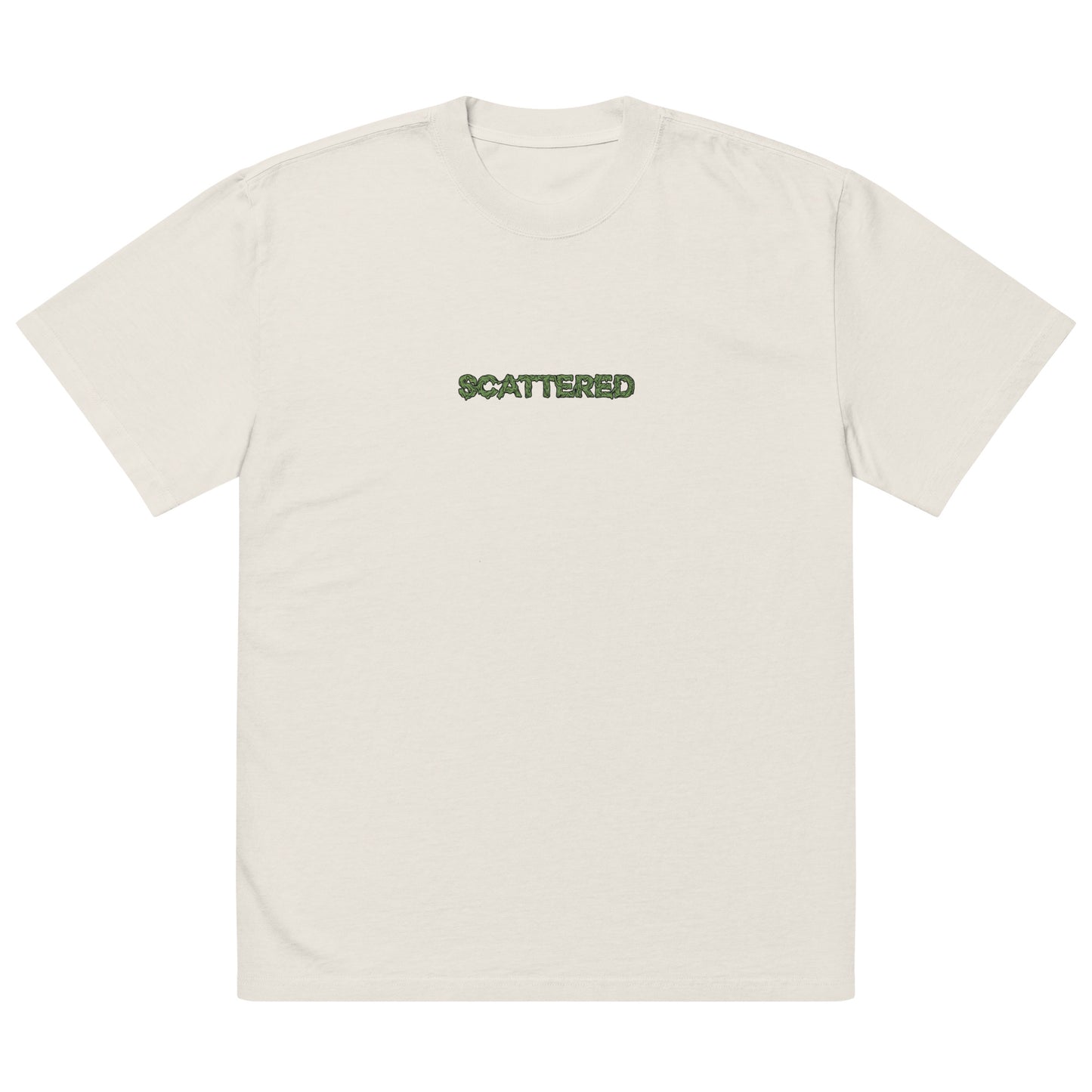 Scattered x Dripped Gawd Drip Logo Embroidered Faded T-shirt