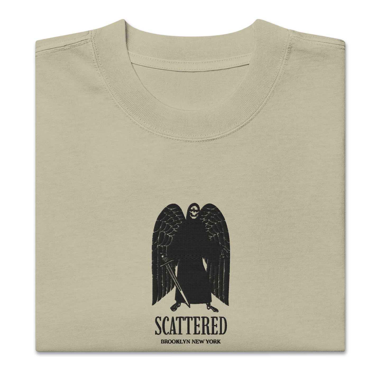 Scattered Grim Embroidered T-shirt