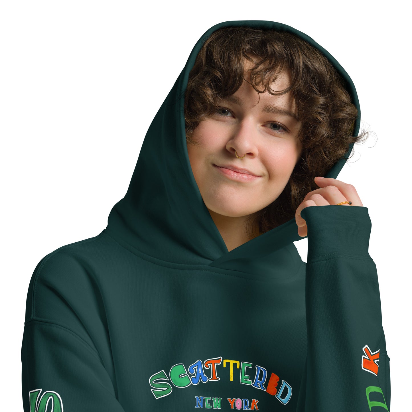 Scattered S/S '25 Logo Printed Premium Hoodie